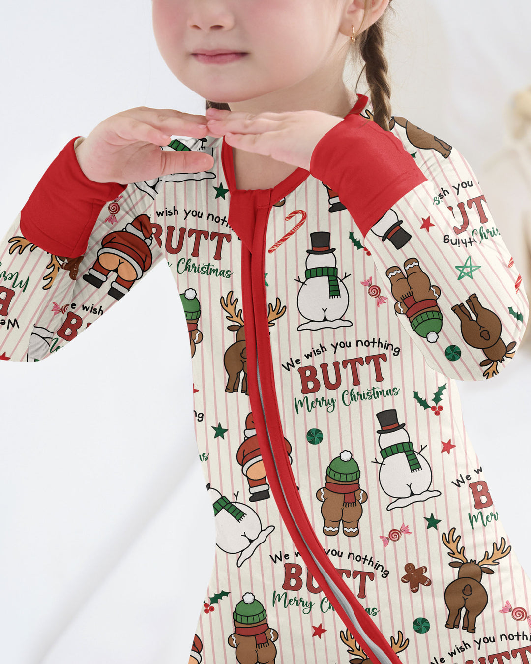 We Wish You Nothing Butt Merry  Bamboo Convertible Zippy