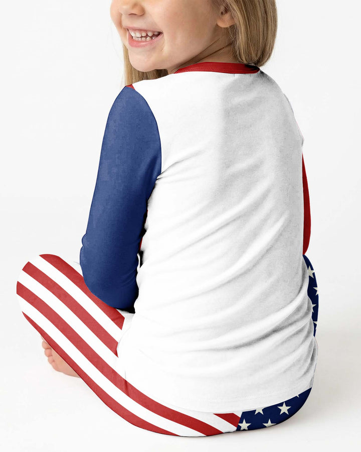 USA Soccer 2026 Family Matching Bamboo Two Piece Long Sleeve Pajama Set
