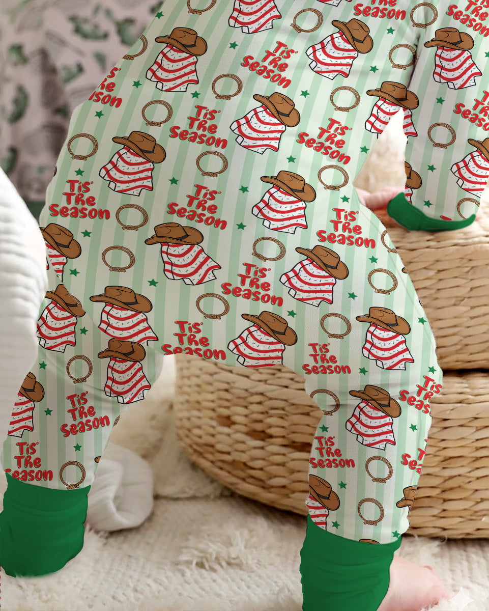 Western Christmas Tis the Season Bamboo Convertible Zippy