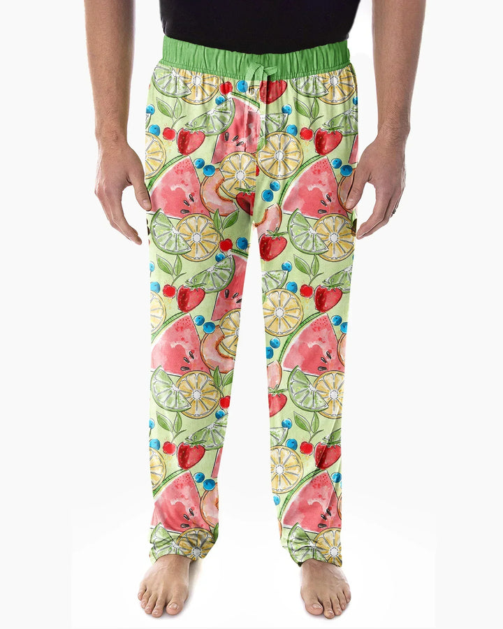 Sweet Summer Fruits Family Matching Bamboo Men's Pajama Set