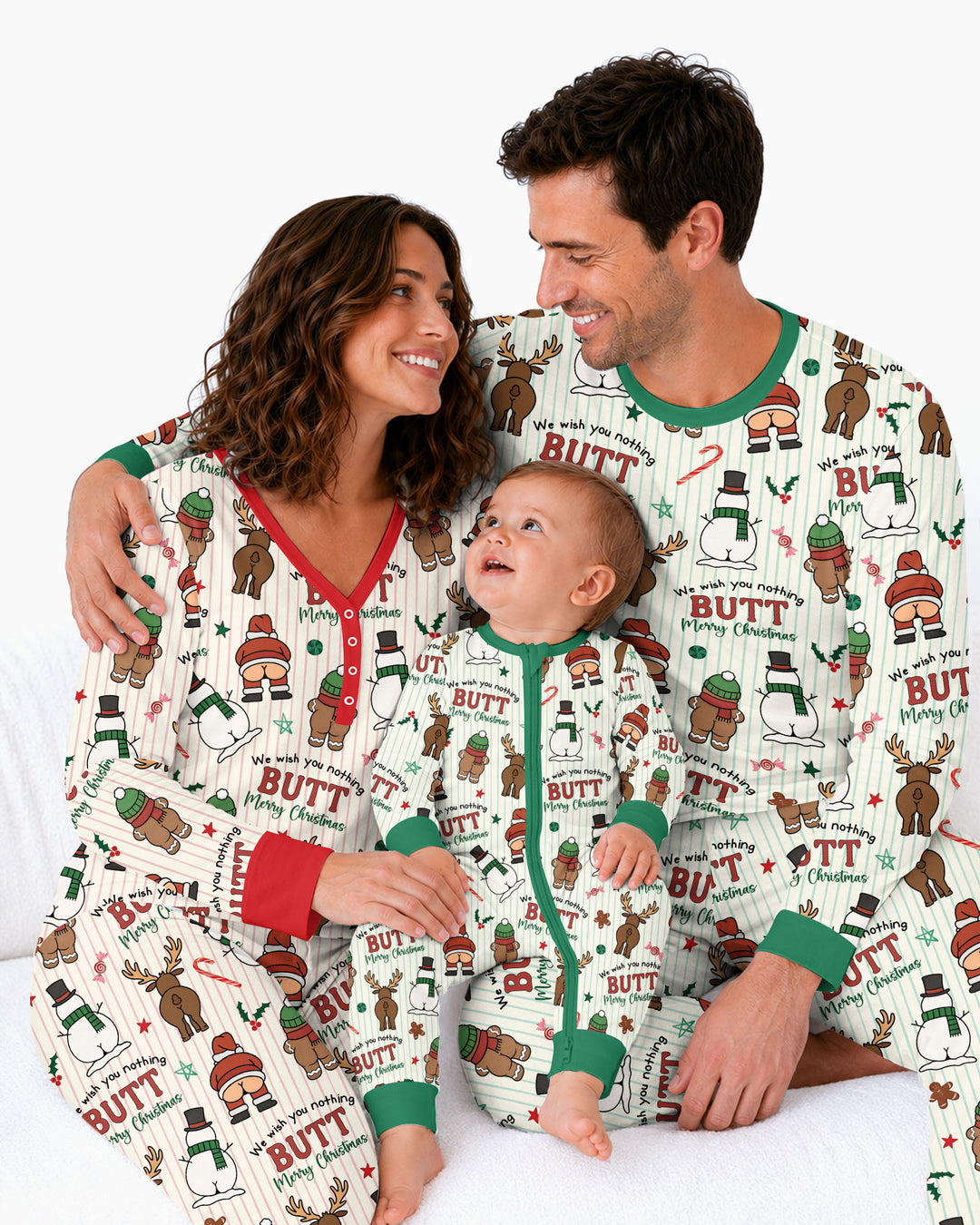 We Wish You Nothing Butt Merry Bamboo Women Pajama Set