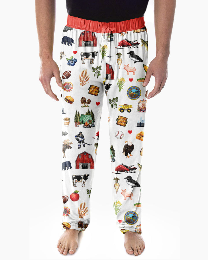Minnesota Lover Family MatchingBamboo Men's Pajama Set