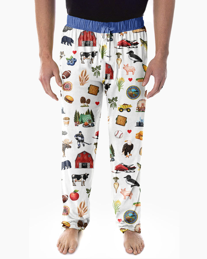 Minnesota Lover Family MatchingBamboo Men's Pajama Set