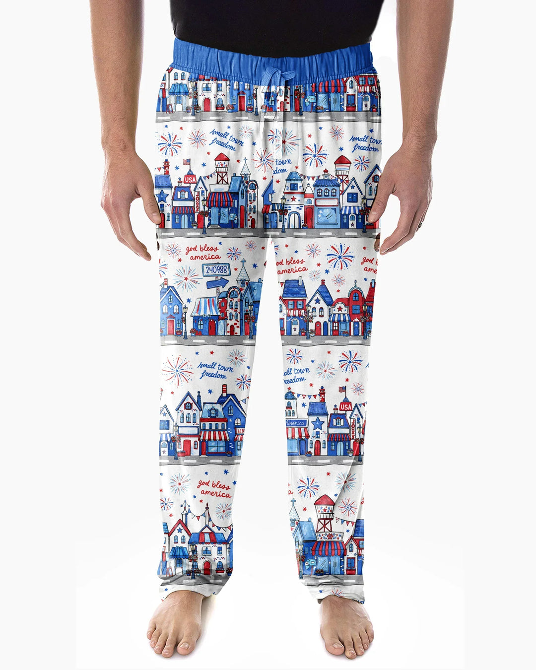 Small Town Freedom USA Bamboo Men's Pajama Set