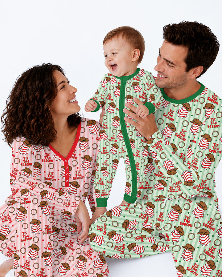 Western Christmas Tis the Season Bamboo Men's Pajama Set