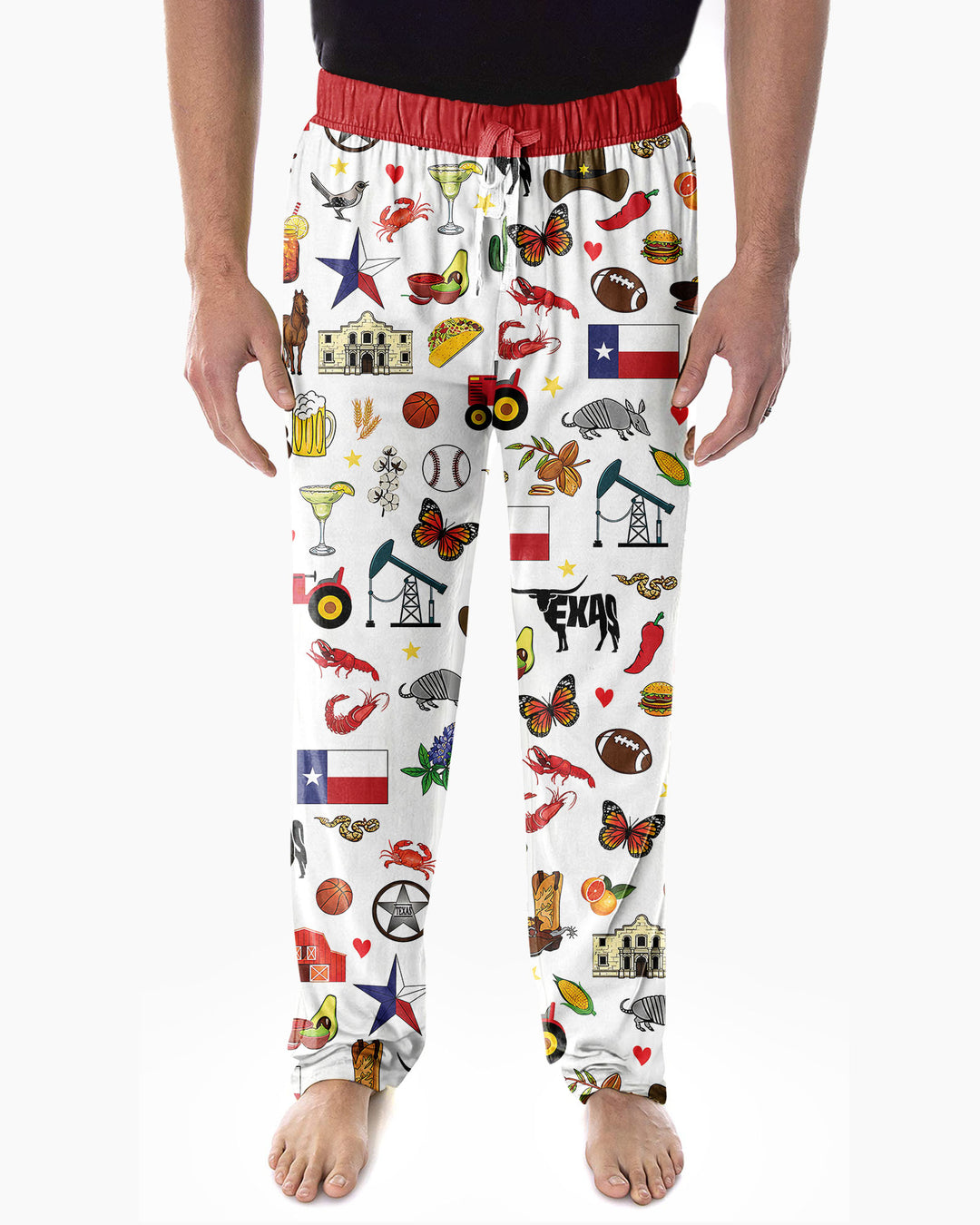 Texas Map Bamboo Men's Pajama Set
