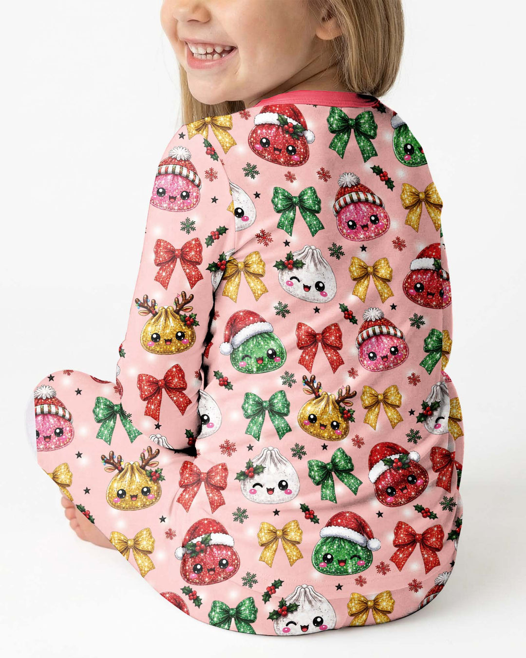 You're A Christmas Dumpling Bamboo Two Piece Long Sleeve Pajama Set