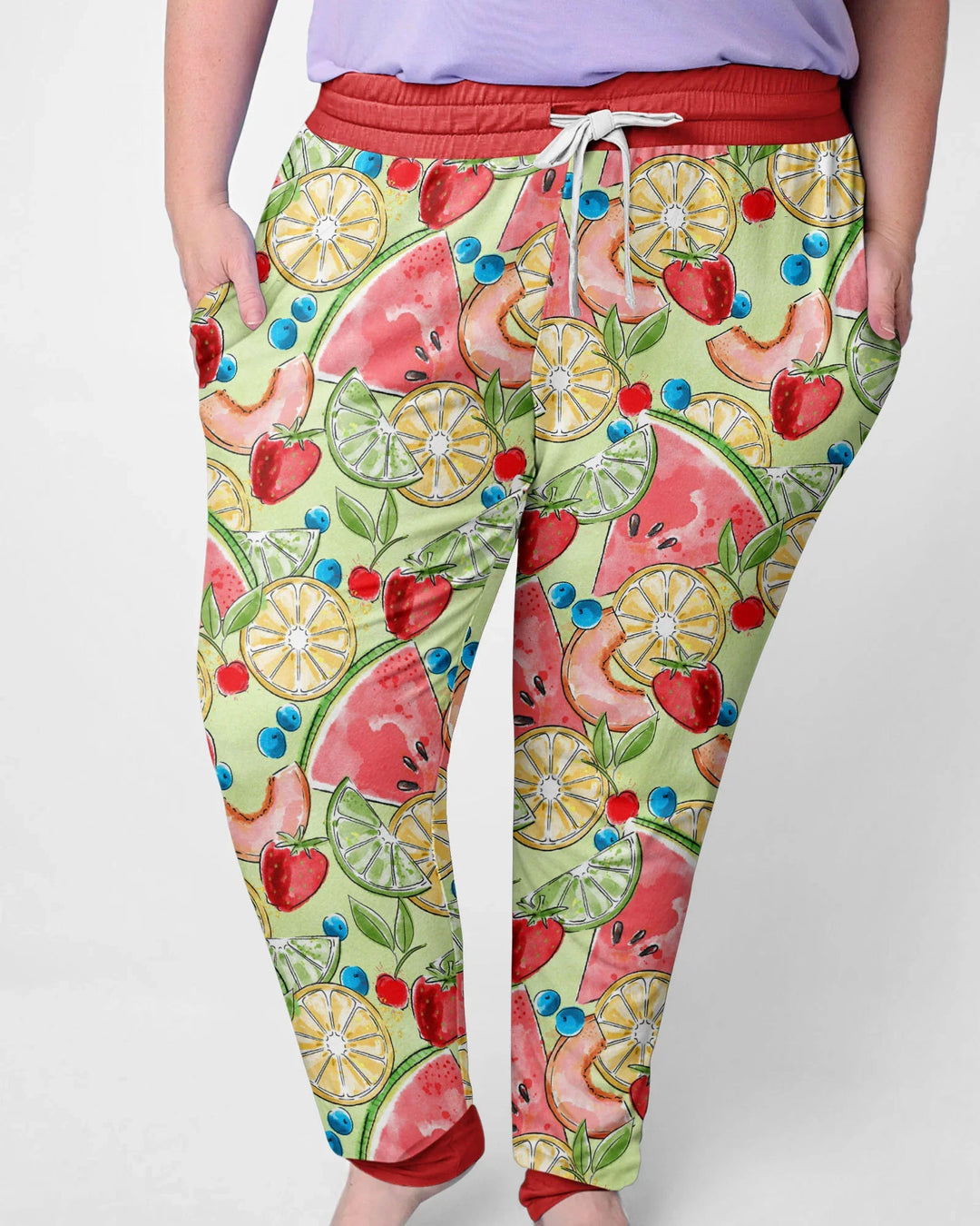 Sweet Summer Fruits Family Matching Bamboo Women Pajama Set