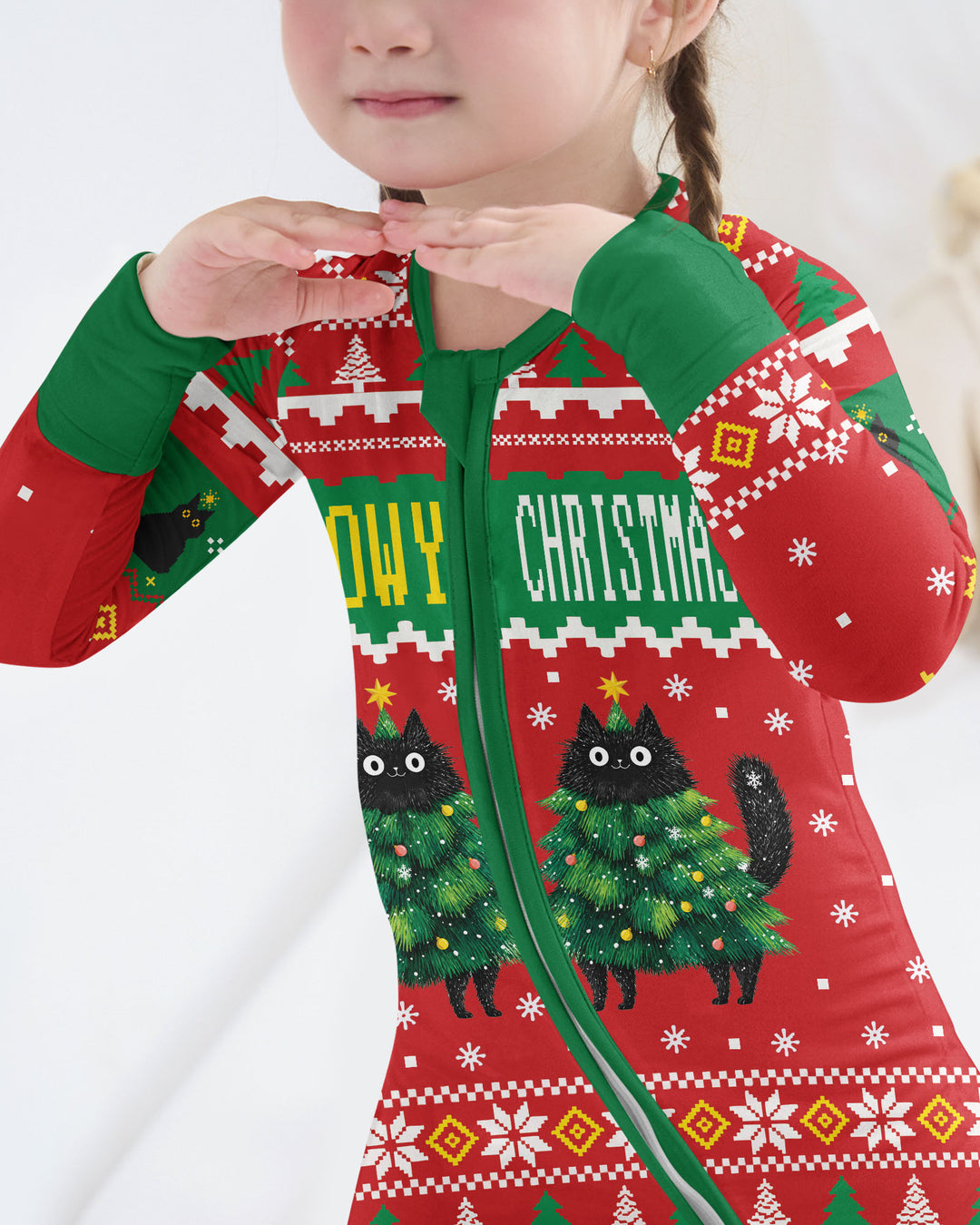 Meowy Christmas Bamboo Convertible Zippy
