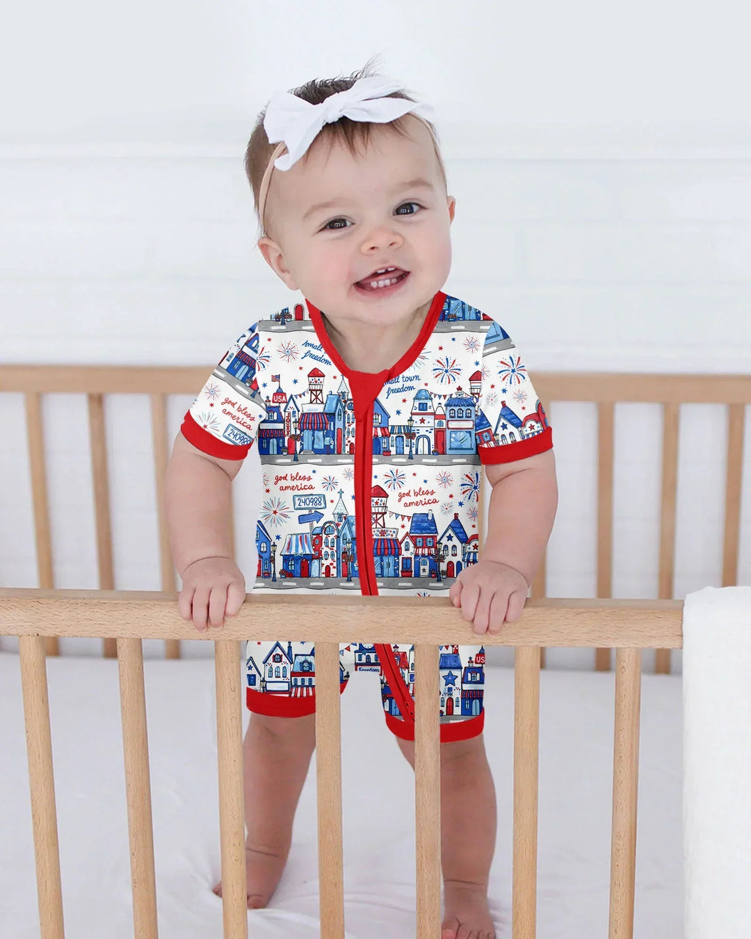 Small Town Freedom USA Bamboo Shorty Zippy