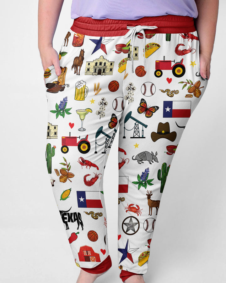Texas Map Bamboo Women Pajama Set