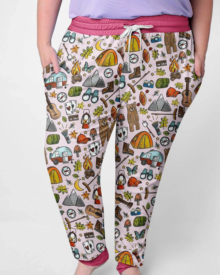 Funny Camper Family Matching Bamboo Women Pajama Set