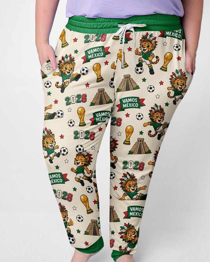 Jaguar 2026 Vamos Mexico Family Matching Bamboo Women Pajama Set