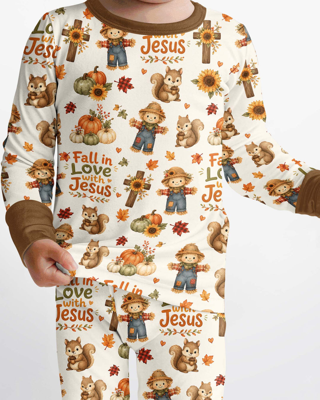 Template Bamboo Two Piece Long Sleeve Pyjamas Set
