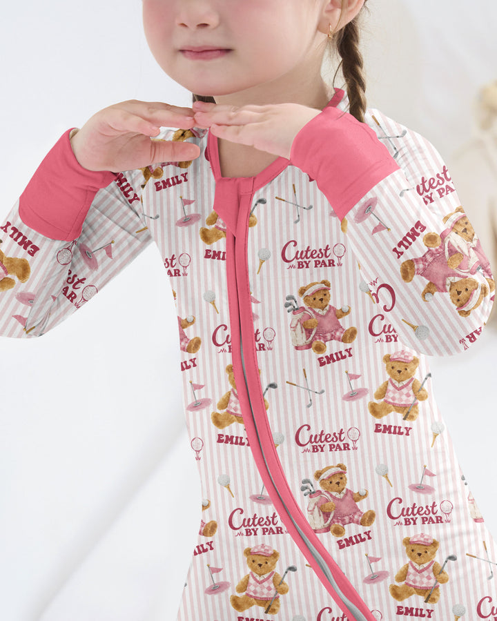 Cutest By Par Custom Name Bamboo Convertible Zippy