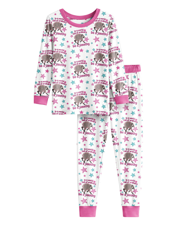 In A World Full Of Ordinary Be A Jimothy Bamboo Two Piece Long Sleeve Pajama Set