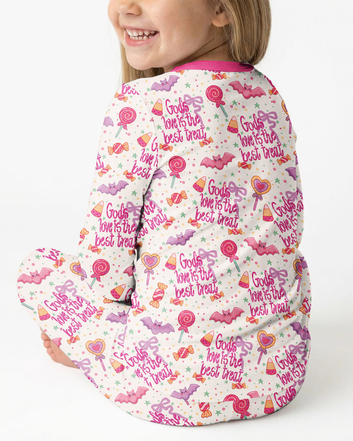 God's Love Is The Best Treat Bamboo Two Piece Long Sleeve Pajama Set