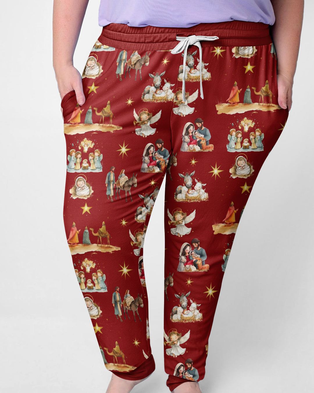 Nativity Joy To The World Bamboo Women Pajama Set