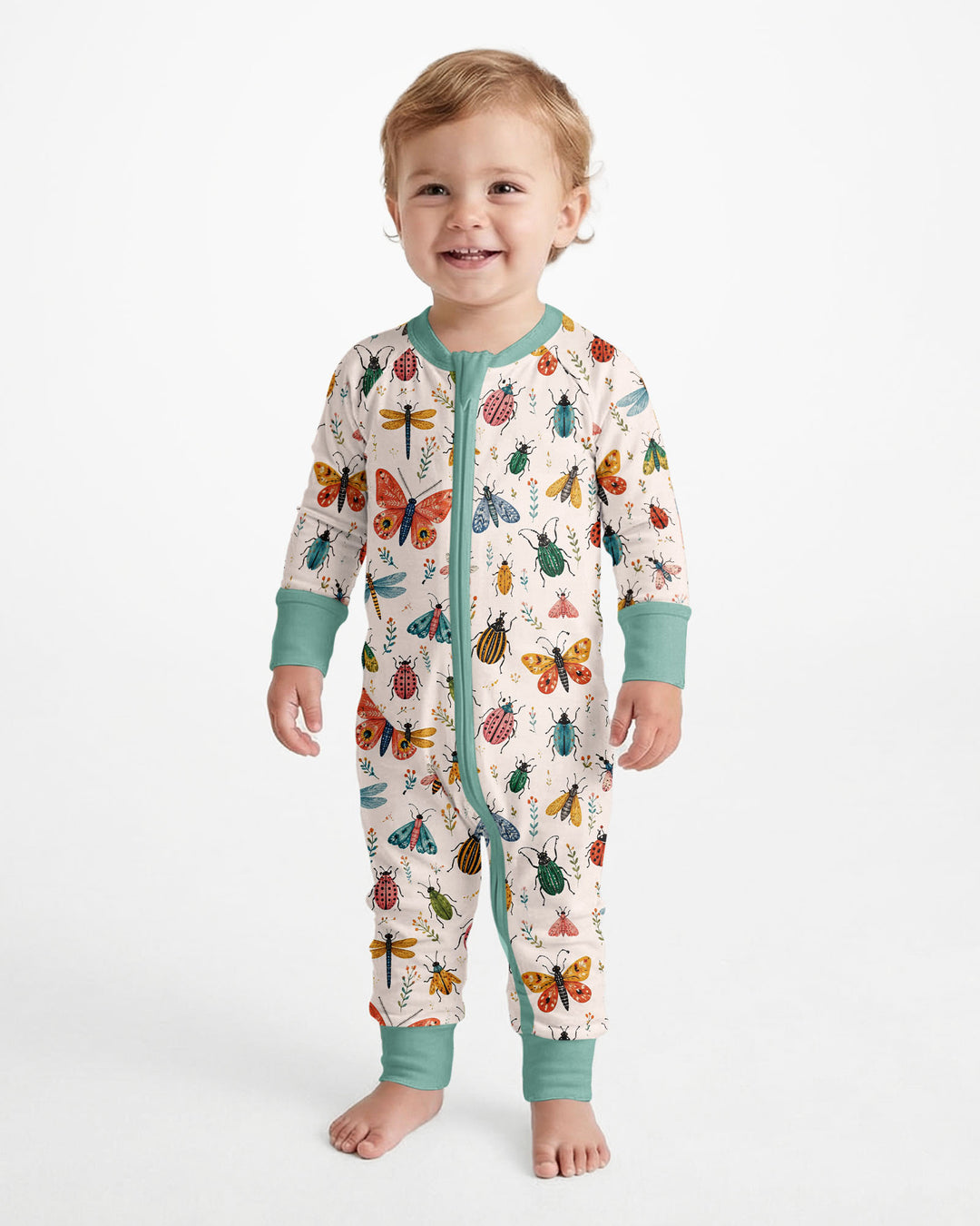 Folk Art Insects Bamboo Convertible Zippy