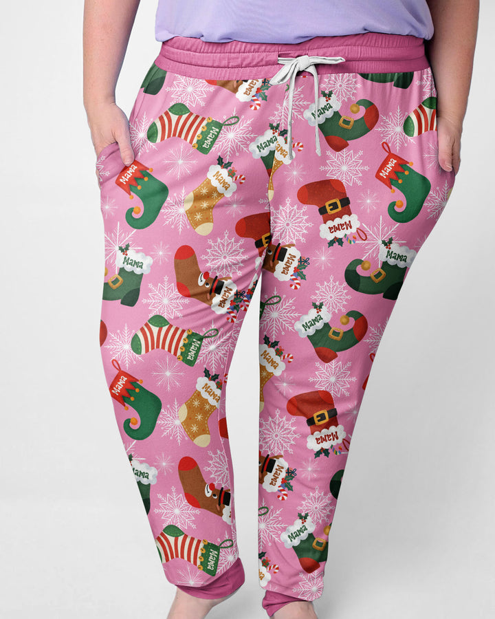 Christmas Crew Family Matching Bamboo Women Pajama Set
