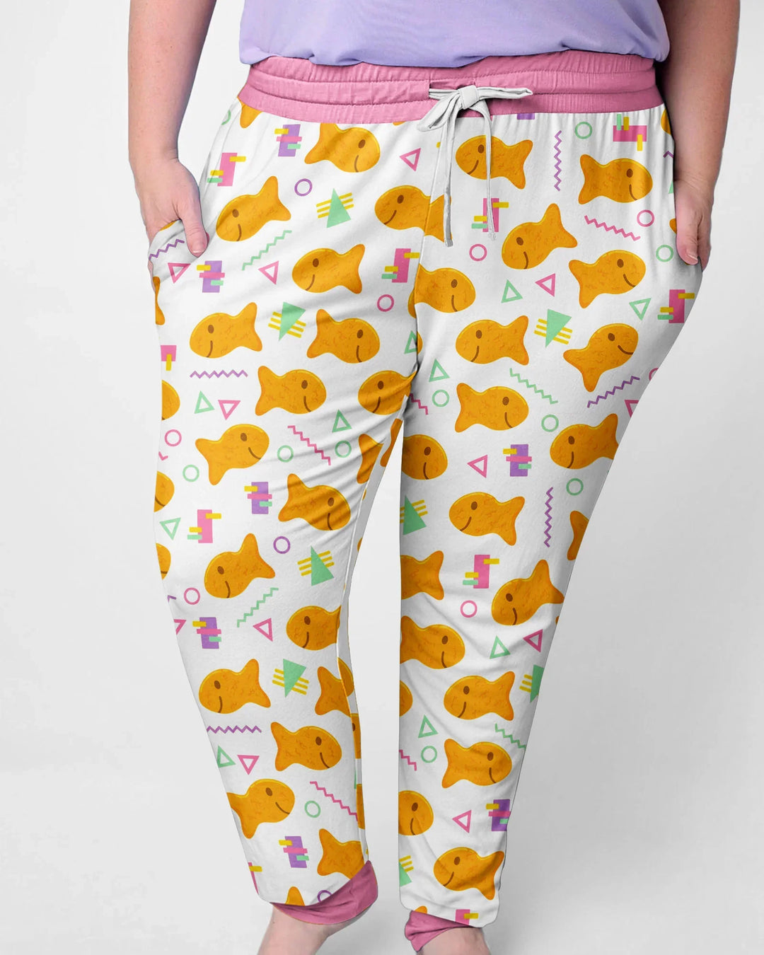 Cheesy Fishies Family Matching Bamboo Women Pajama Set
