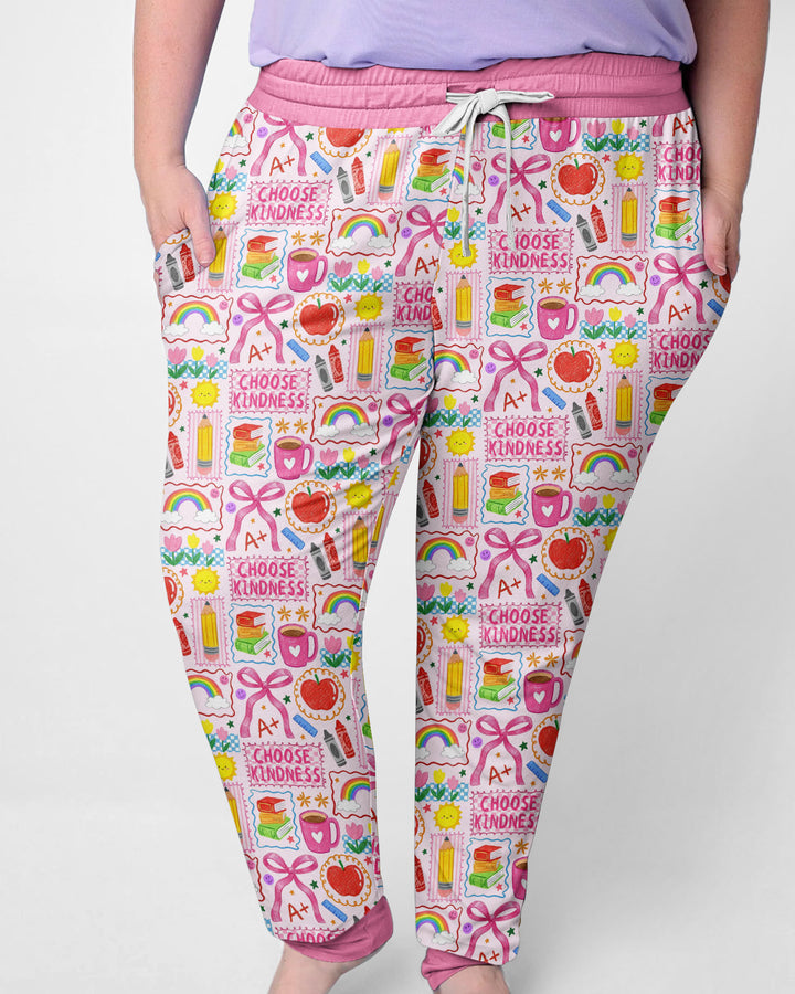 Kindness School Girl Bamboo Women Pajama Set