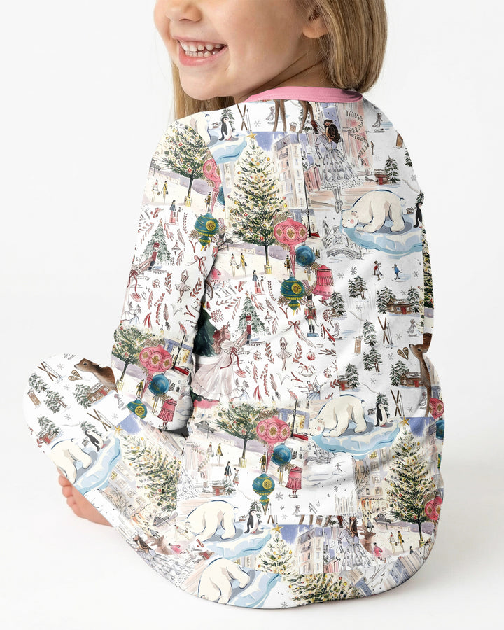 Enchanted Winter Wonderland Bamboo Two Piece Long Sleeve Pajama Set