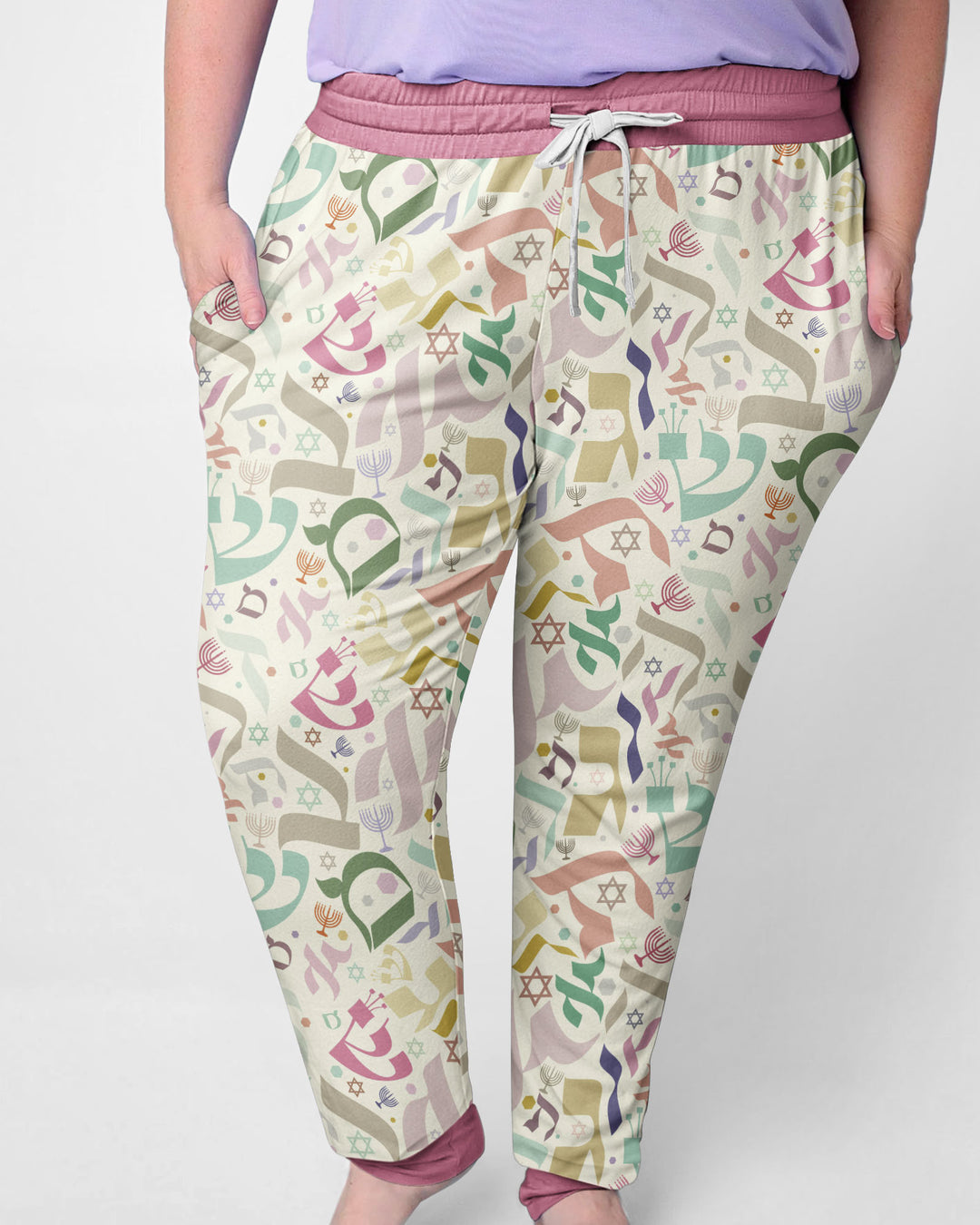 Hebrew Harmony Family Matching Bamboo Women Pajama Set