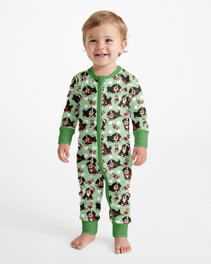 Holiday Bernese Mountain Christmas Dog Bamboo Convertible Zippy