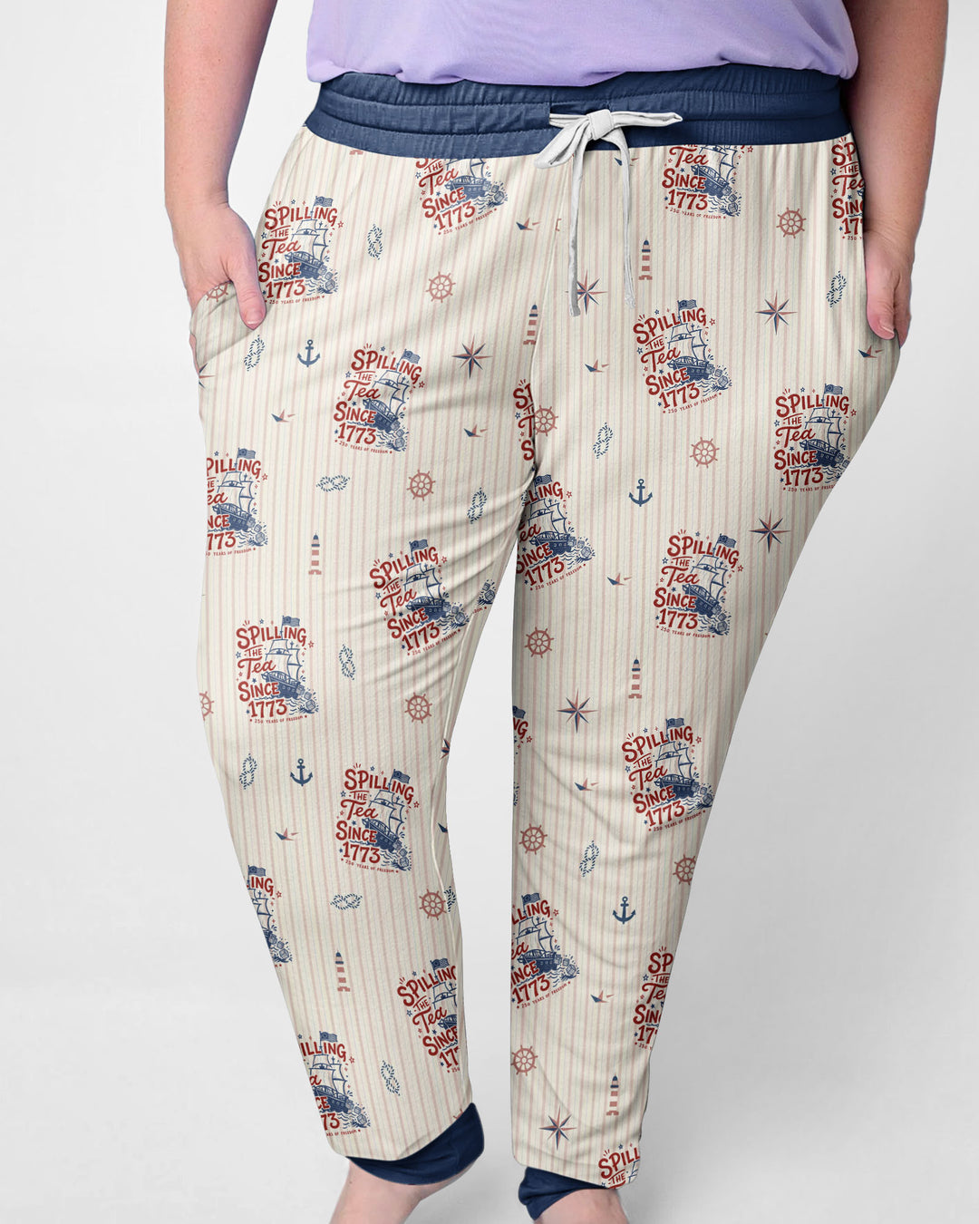 Spilling The Tea Since 1773 Family Matching Bamboo Women Pajama Set