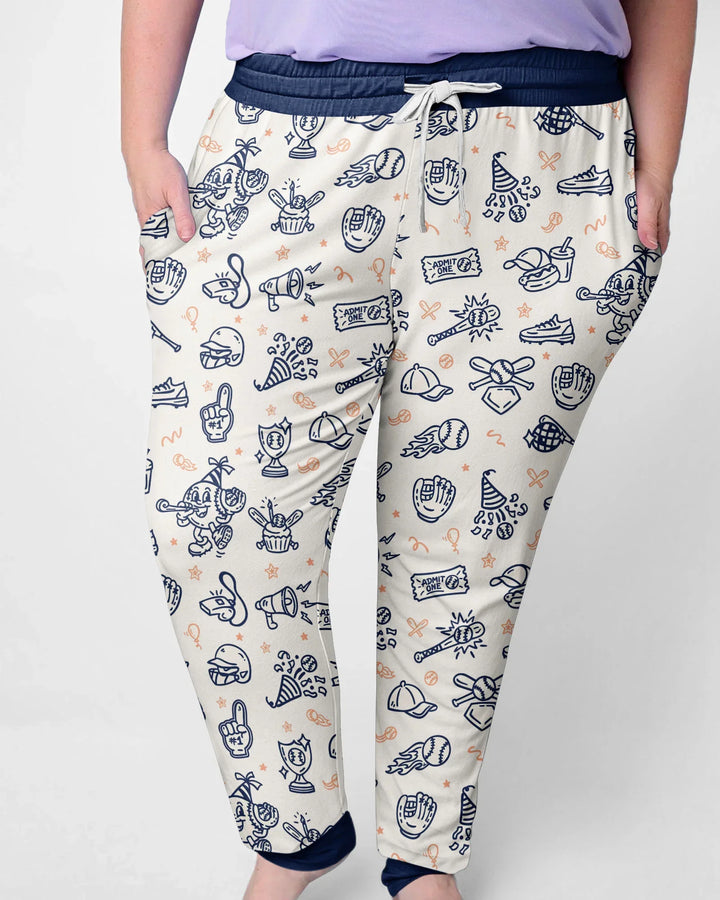 Ballpark Bash Bamboo Women Pajama Set