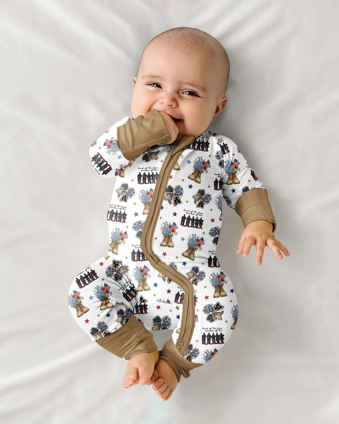 Honor the Brave Family Matching Bamboo Convertible Zippy