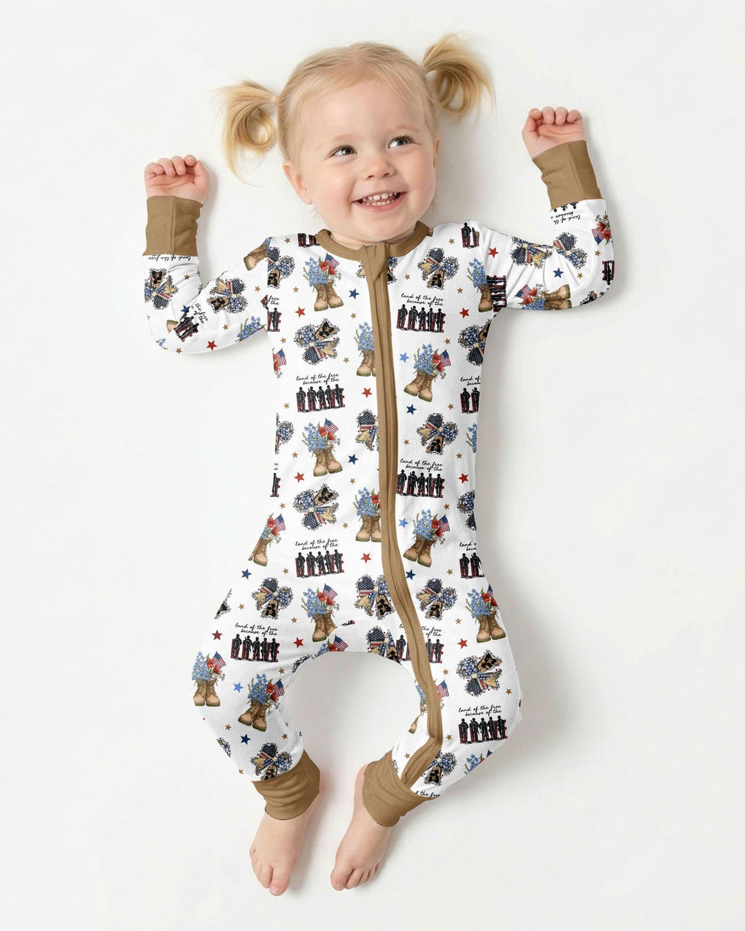 Honor the Brave Family Matching Bamboo Convertible Zippy