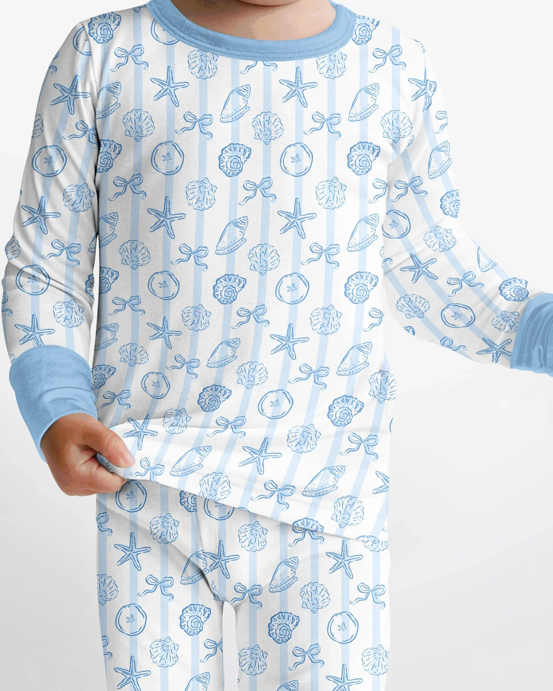 Coastal Keepsakes Family Matching Bamboo Two Piece Long Sleeve Pajama Set