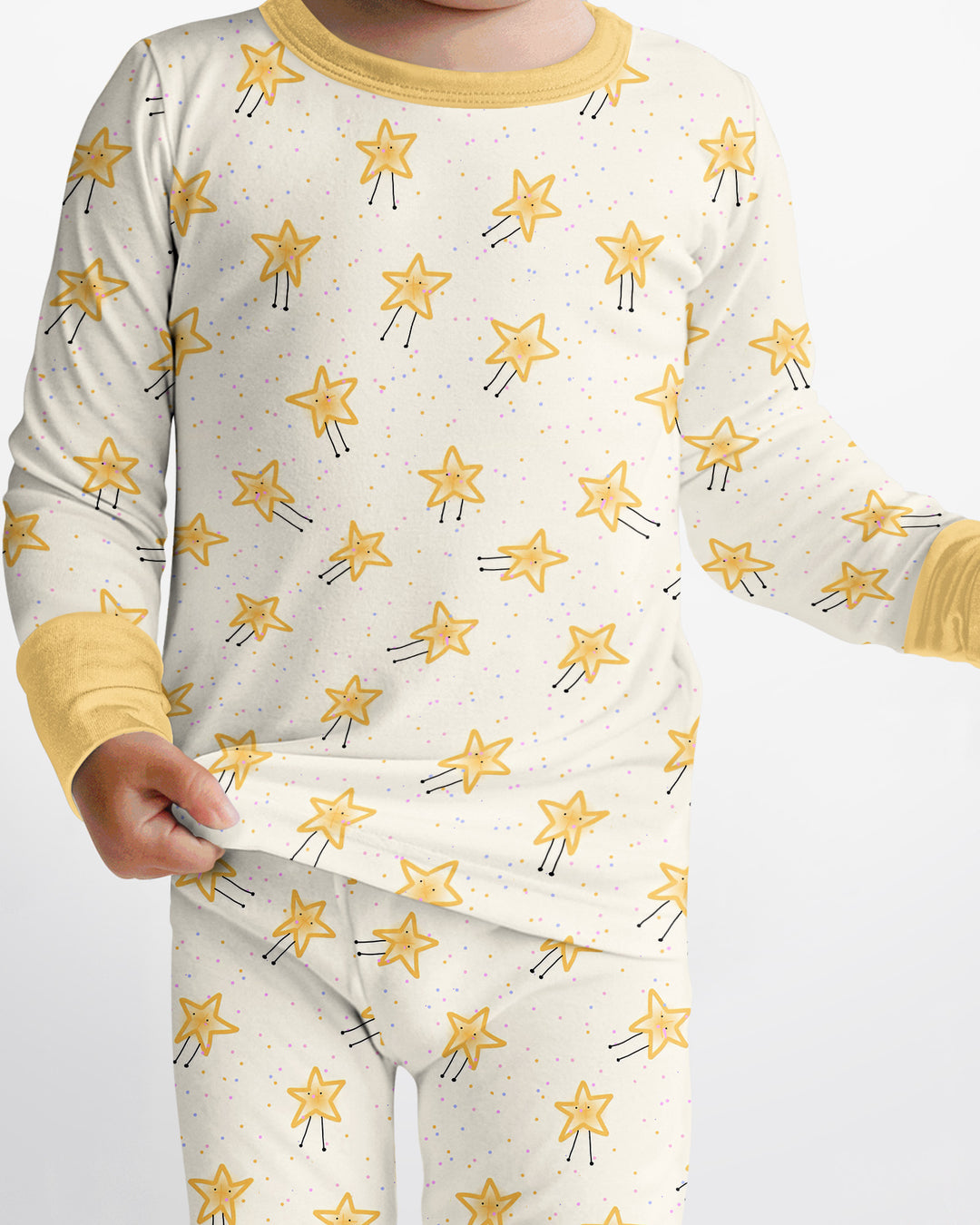 Template Bamboo Two Piece Long Sleeve Pyjamas Set
