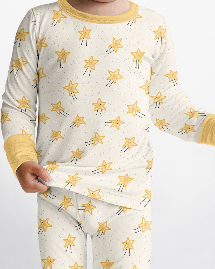 Template Bamboo Two Piece Long Sleeve Pyjamas Set