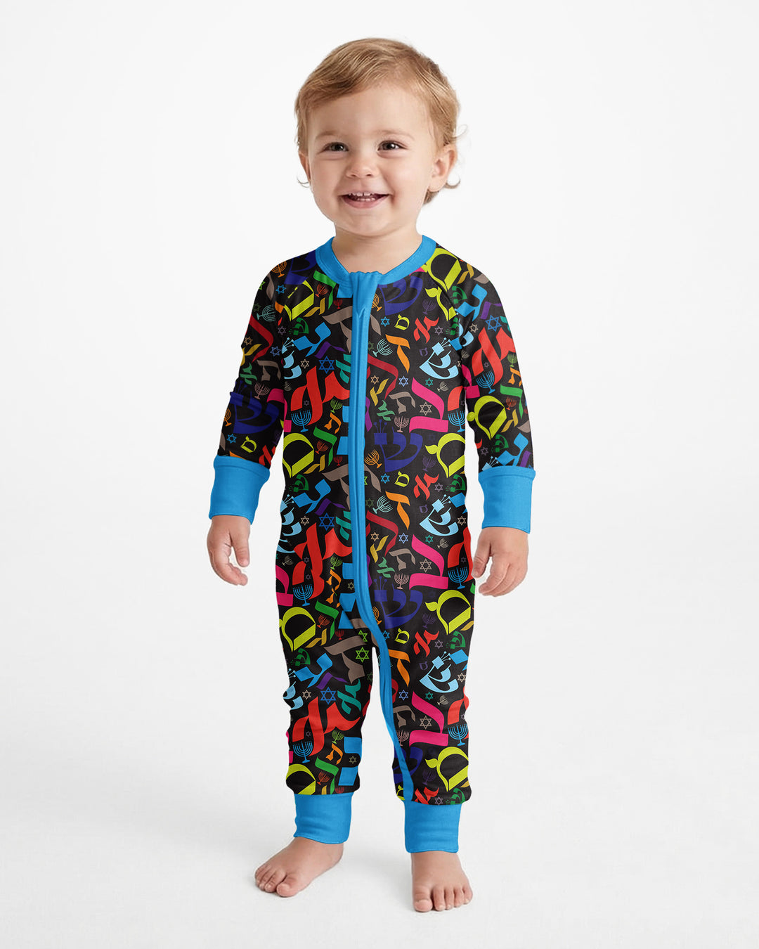 Hebrew Harmony Family Matching Bamboo Convertible Zippy