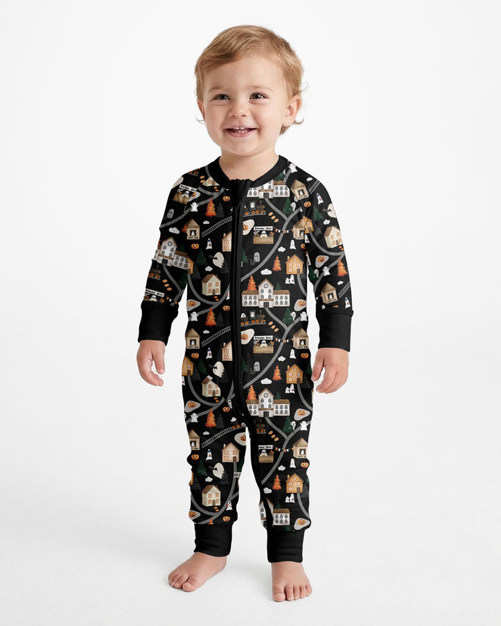 Haunted Halloween Town Map Bamboo Convertible Zippy