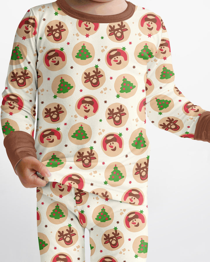 Template Bamboo Two Piece Long Sleeve Pyjamas Set