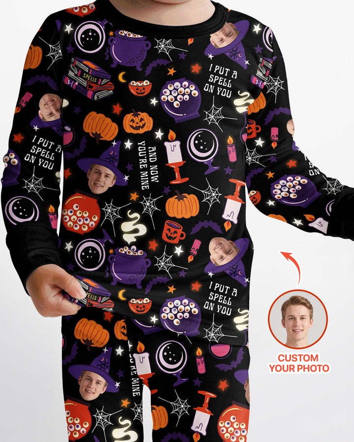Halloween Little Witch Bamboo Two Piece Long Sleeve Pajama Set