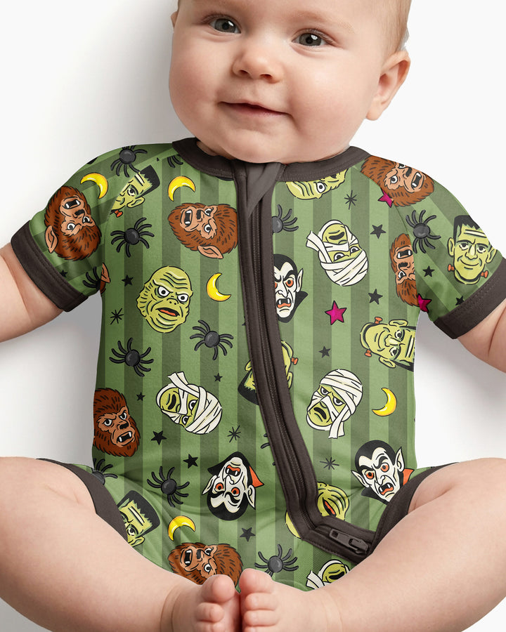 Creepy Crew Family Matching Bamboo Shorty Zippy