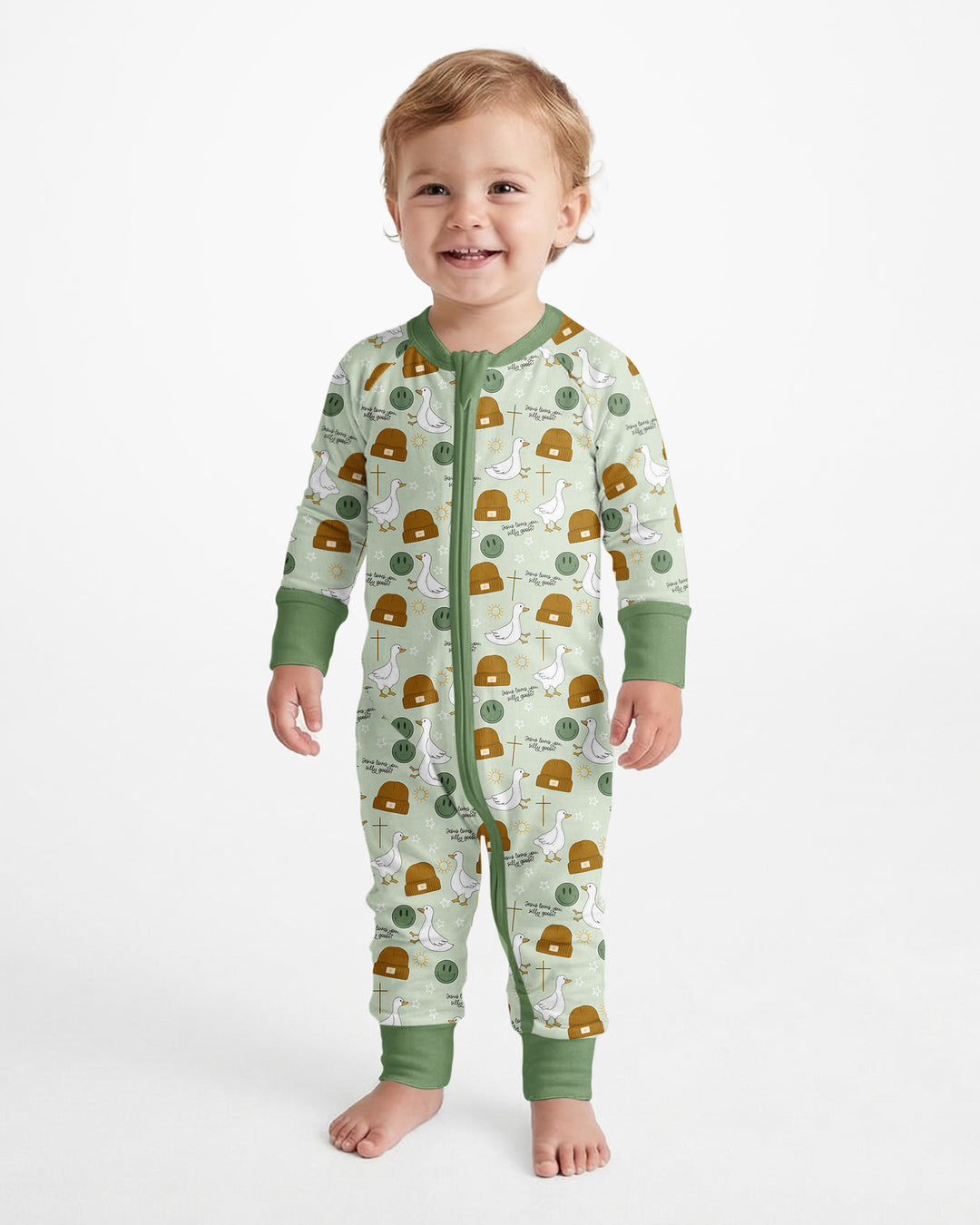 Jesus Loves You Silly Goose Bamboo Convertible Zippy