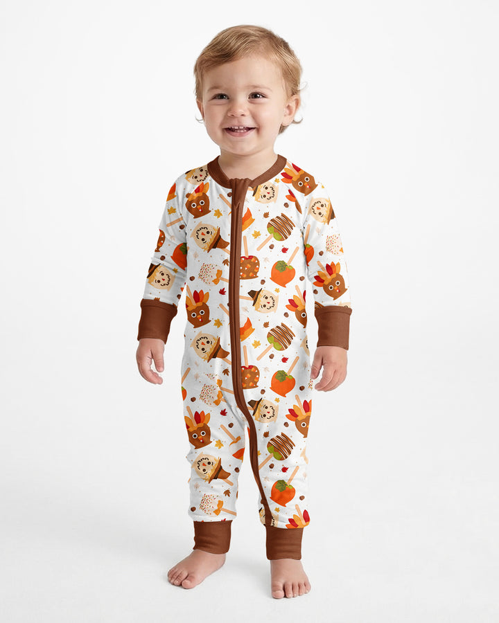 Fall Caramel Apple Family Matching Bamboo Convertible Zippy