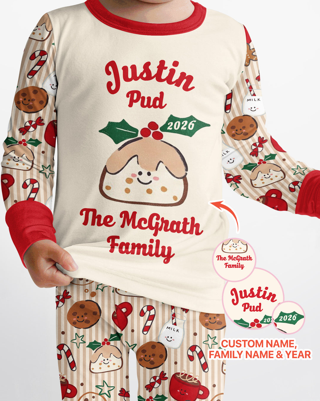 My Little Pudding Bamboo Two Piece Long Sleeve Pajama Set