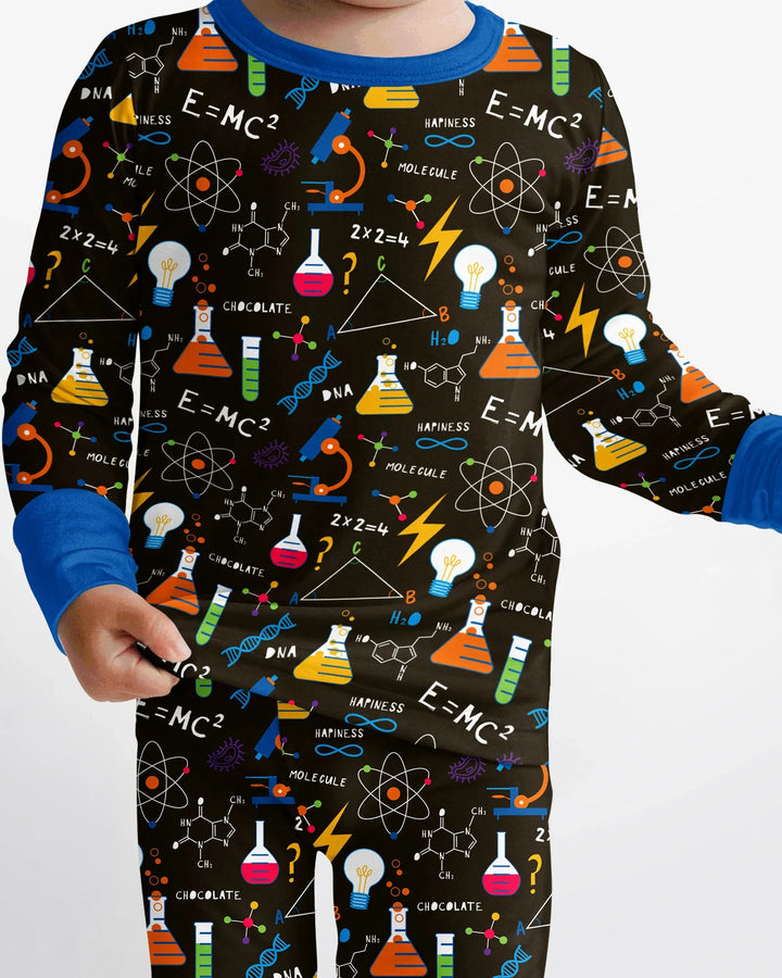 Science Explorer Family Matching Bamboo Two Piece Long Sleeve Pajama Set
