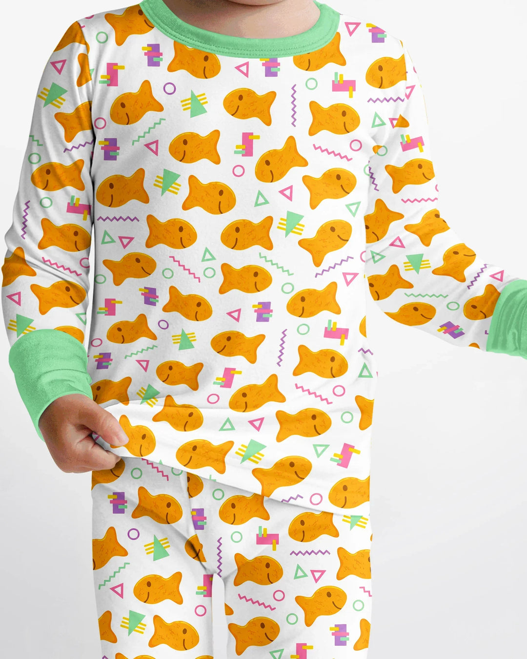 Template Bamboo Two Piece Long Sleeve Pyjamas Set