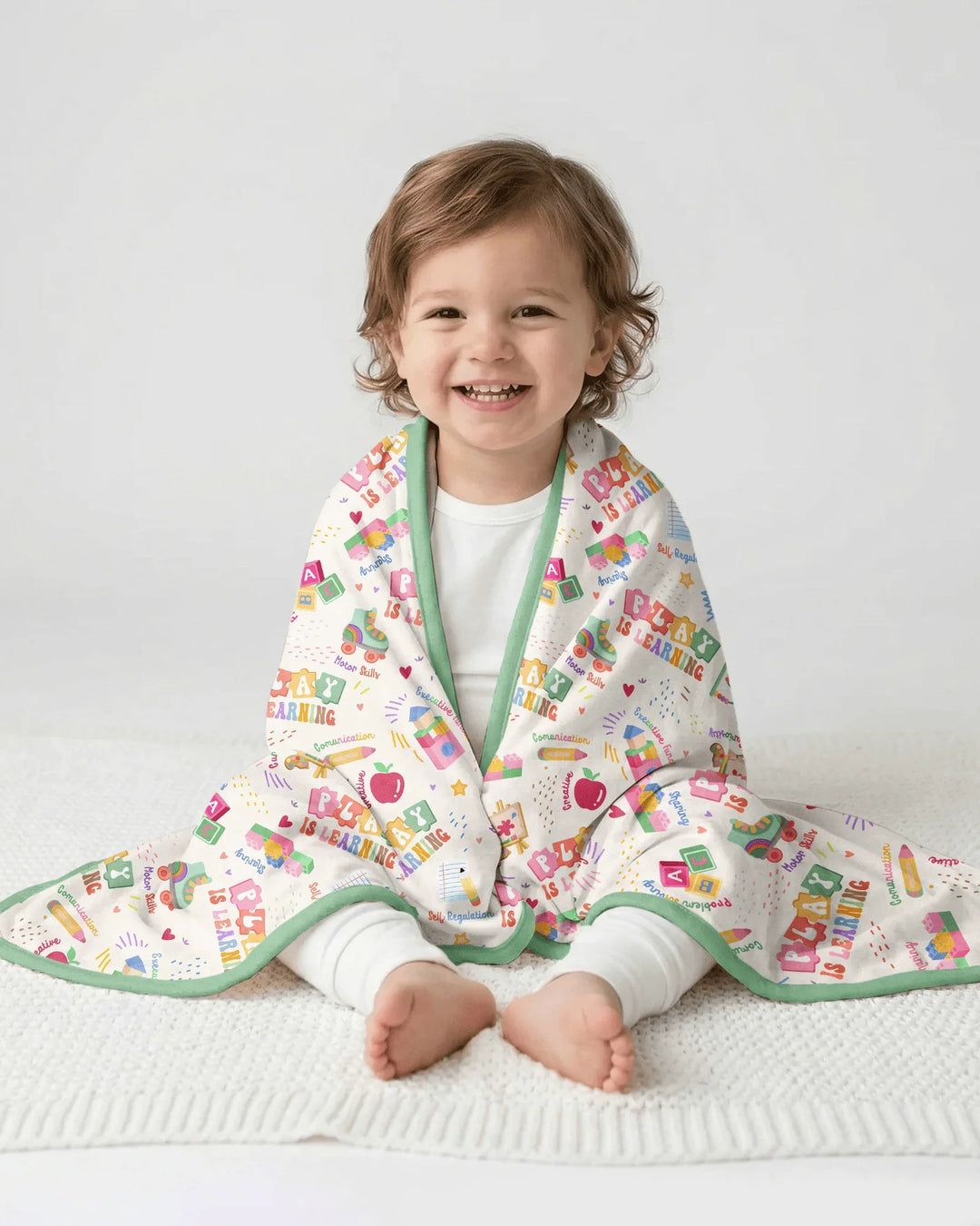 Play and Learn Bamboo Blanket