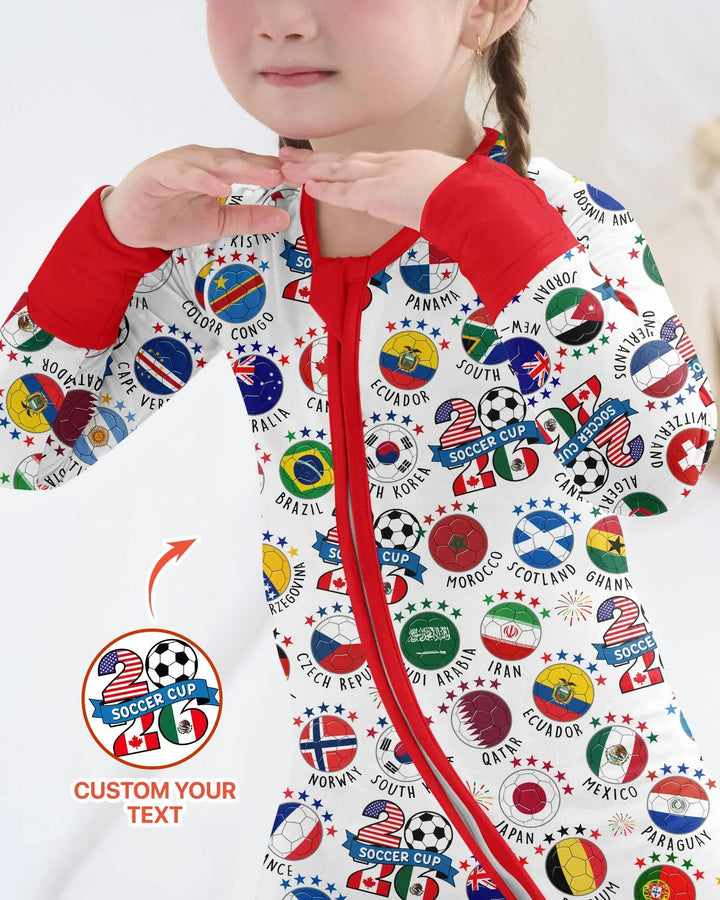 The World Plays Here 2026 Soccer Tour Bamboo Convertible Zippy