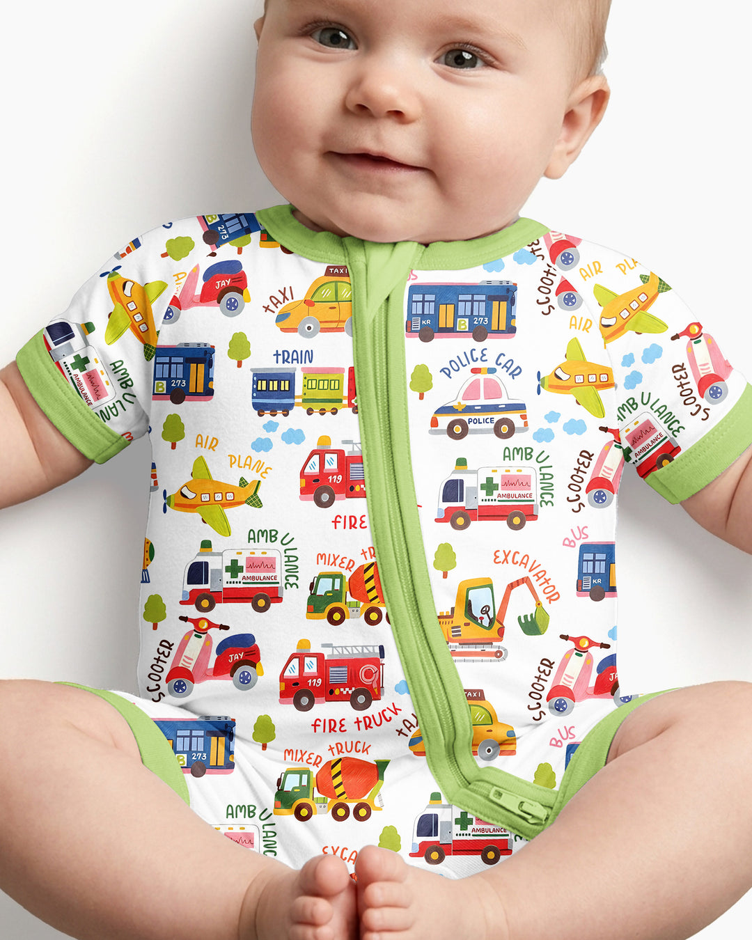 Beep Beep Adventure Bamboo Shorty Zippy