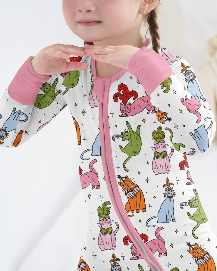 Whimsical Cats Bamboo Convertible Zippy